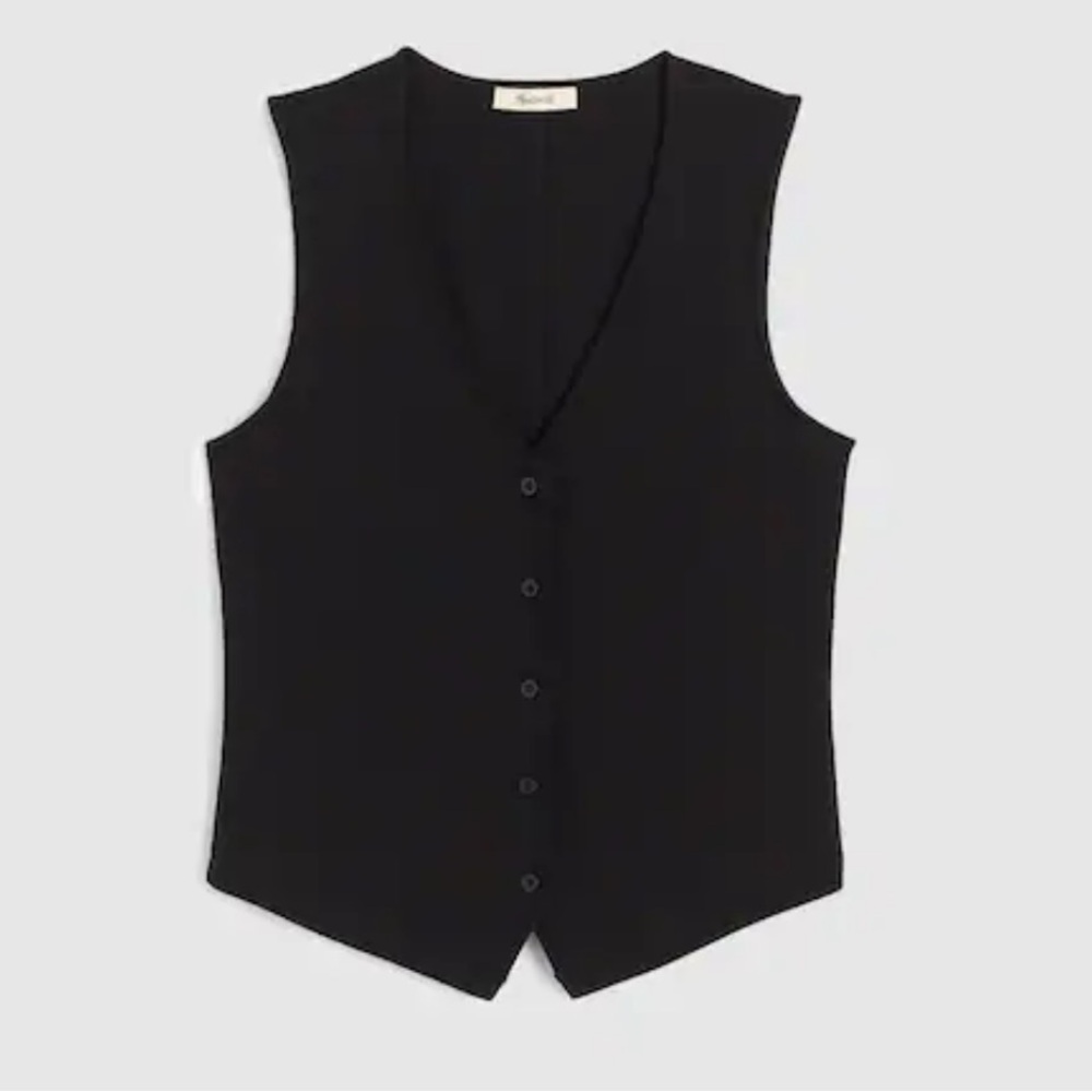 Madewell Ribbed V-Neck Vest - Picture 6 of 7